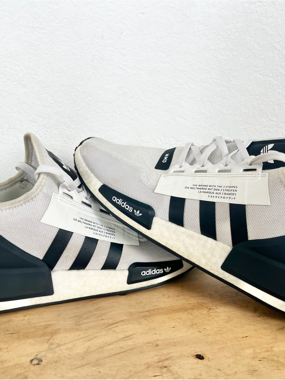 Adidas Originals NMD R1 V2 Black White Gx6368 Men Size 12